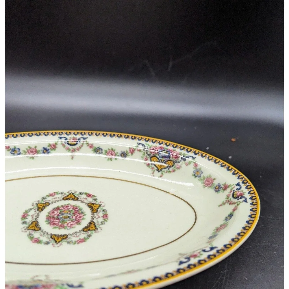 Vintage Oval Relish Dish Platter Theodore Haviland Limoges France Dora 8.75